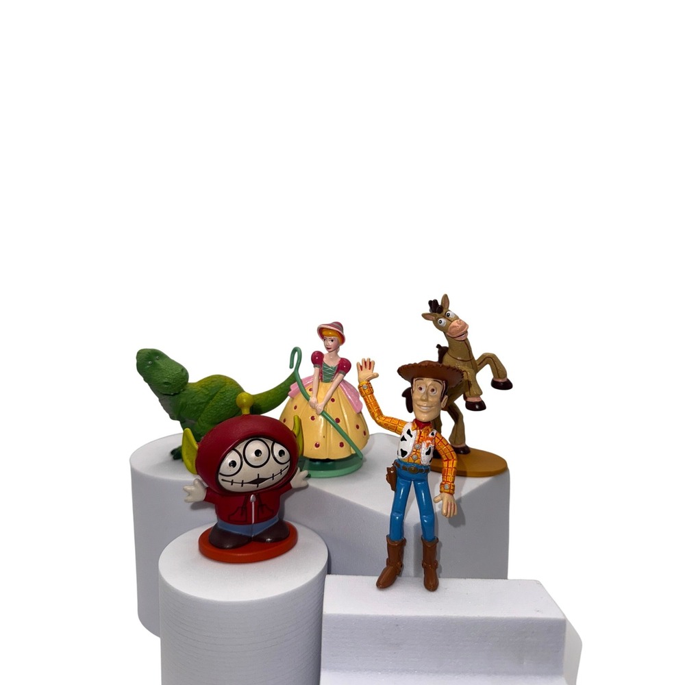 Disney Pixar Toy Story Figures Lot Rex Bo Peep Woody Bullseye Alien Set / II